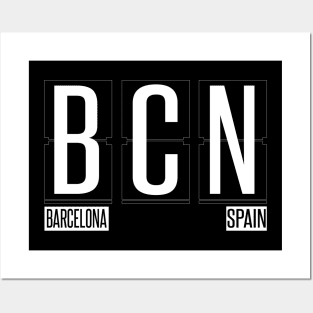 BCN - Barcelona Spain Souvenir or Gift Shirt Apparel Posters and Art